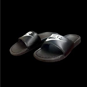 Men’s Nike Benassi JDI Black White Slide size 9